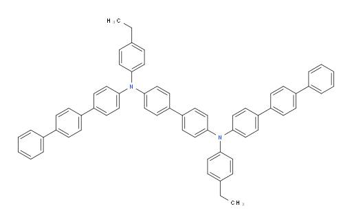 N4,N4'-di([1,1':4',1''-terphenyl]-4-yl)-N4,N4'-bis(4-ethylphenyl)-[1,1'-biphenyl]-4,4'-diamine