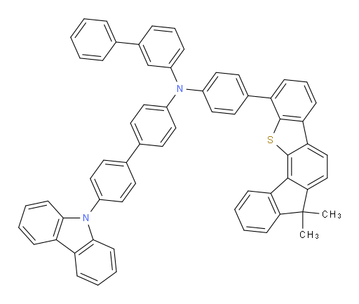 N-(4'-(9H-carbazol-9-yl)-[1,1'-biphenyl]-4-yl)-N-(4-(7,7-dimethyl-7H-benzo[b]fluoreno[3,4-d]thiophen-1-yl)phenyl)-[1,1'-biphenyl]-3-amine