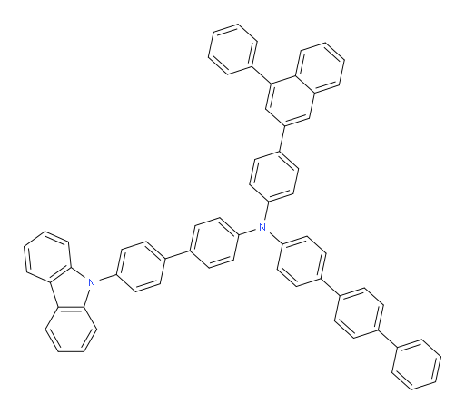 N-(4'-(9H-carbazol-9-yl)-[1,1'-biphenyl]-4-yl)-N-(4-(4-phenylnaphthalen-2-yl)phenyl)-[1,1':4',1''-terphenyl]-4-amine