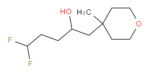 5,5-difluoro-1-(4-methyltetrahydro-2H-pyran-4-yl)pentan-2-ol