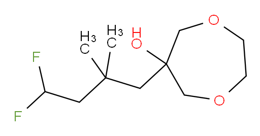 6-(4,4-difluoro-2,2-dimethylbutyl)-1,4-dioxepan-6-ol
