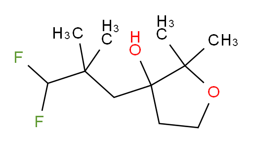 3-(3,3-difluoro-2,2-dimethylpropyl)-2,2-dimethyltetrahydrofuran-3-ol