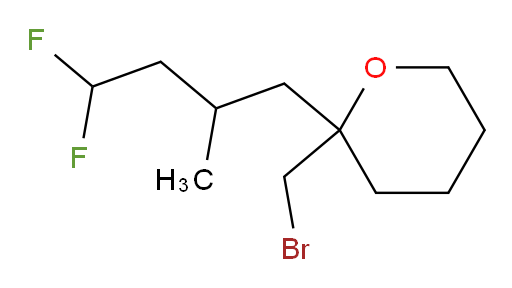 2-(bromomethyl)-2-(4,4-difluoro-2-methylbutyl)tetrahydro-2H-pyran