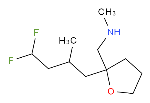 1-(2-(4,4-difluoro-2-methylbutyl)tetrahydrofuran-2-yl)-N-methylmethanamine