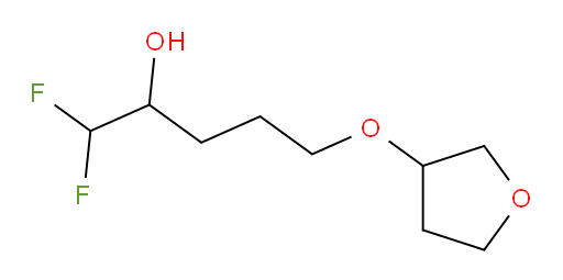 1,1-difluoro-5-((tetrahydrofuran-3-yl)oxy)pentan-2-ol