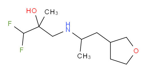1,1-difluoro-2-methyl-3-((1-(tetrahydrofuran-3-yl)propan-2-yl)amino)propan-2-ol