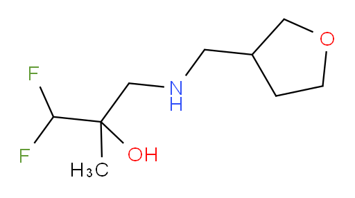 1,1-difluoro-2-methyl-3-(((tetrahydrofuran-3-yl)methyl)amino)propan-2-ol