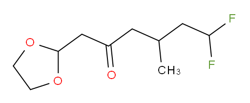 1-(1,3-dioxolan-2-yl)-6,6-difluoro-4-methylhexan-2-one
