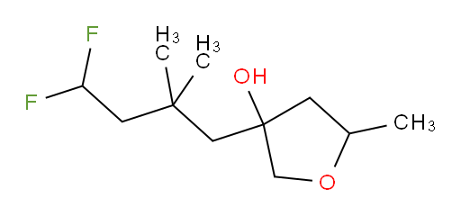 3-(4,4-difluoro-2,2-dimethylbutyl)-5-methyltetrahydrofuran-3-ol