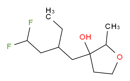 3-(2-ethyl-4,4-difluorobutyl)-2-methyltetrahydrofuran-3-ol