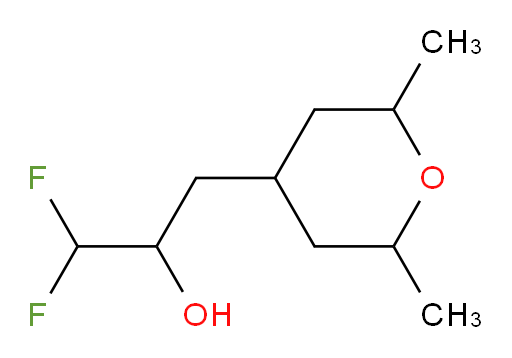 3-(2,6-dimethyltetrahydro-2H-pyran-4-yl)-1,1-difluoropropan-2-ol