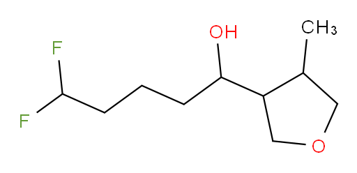 5,5-difluoro-1-(4-methyltetrahydrofuran-3-yl)pentan-1-ol