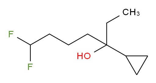 3-cyclopropyl-7,7-difluoroheptan-3-ol
