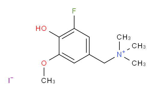 1-(3-fluoro-4-hydroxy-5-methoxyphenyl)-N,N,N-trimethylmethanaminium iodide