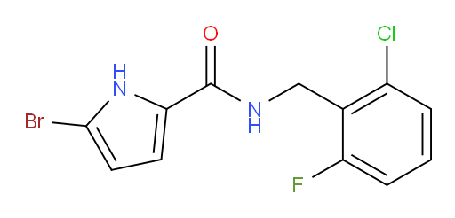 5-bromo-N-(2-chloro-6-fluorobenzyl)-1H-pyrrole-2-carboxamide