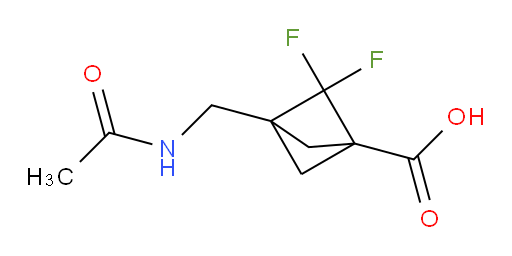 3-[(Acetcarboxamido)methyl]-2,2-difluoro-bicyclo[1.1.1]pentane-1-carboxylic acid