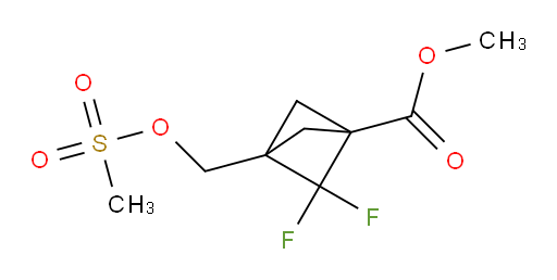 2,2-Difluoro-3-[[(methylsulfonyloxy)]methyl]-bicyclo[1.1.1]pentane-1-carboxylic acid methyl ester