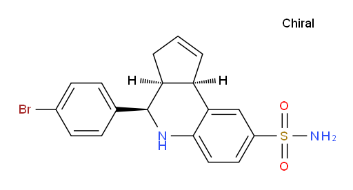 (3aS,4R,9bR)-4-(4-Bromophenyl)-3a,4,5,9b-tetrahydro-3H-cyclopenta[c]quinoline-8-sulfonamide (ACI)