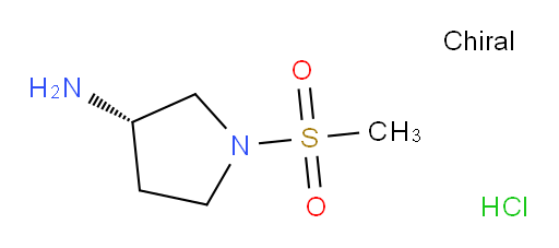 3-Pyrrolidinamine, 1-(methylsulfonyl)-, hydrochloride (1:1), (3S)- (ACI)