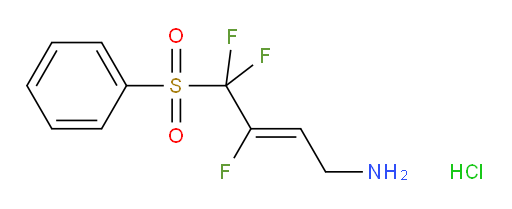 2-Buten-1-amine, 3,4,4-trifluoro-4-(phenylsulfonyl)-, hydrochloride (1:1), (2Z)- (ACI)