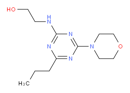 2-[[4-(4-Morpholinyl)-6-propyl-1,3,5-triazin-2-yl]amino]ethanol (ACI)