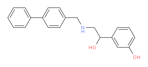 α-[[([1,1′-Biphenyl]-4-ylmethyl)amino]methyl]-3-hydroxybenzenemethanol (ACI)