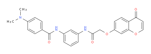 4-(Dimethylamino)-N-[3-[[2-[(4-oxo-4H-1-benzopyran-7-yl)oxy]acetyl]amino]phenyl]benzamide (ACI)