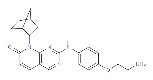 2-[[4-(2-Aminoethoxy)phenyl]amino]-8-bicyclo[2.2.1]hept-2-ylpyrido[2,3-d]pyrimidin-7(8H)-one (ACI)