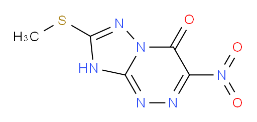 7-(Methylthio)-3-nitro[1,2,4]triazolo[5,1-c][1,2,4]triazin-4(6H)-one (ACI)