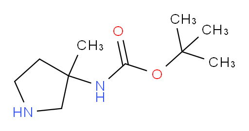 1,1-Dimethylethyl N-(3-methyl-3-pyrrolidinyl)carbamate (ACI)
