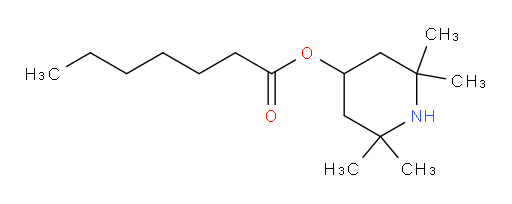 2,2,6,6-Tetramethyl-4-piperidinyl heptanoate (ACI)