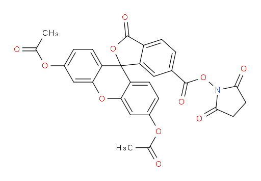2,5-Dioxo-1-pyrrolidinyl 3′,6′-bis(acetyloxy)-3-oxospiro[isobenzofuran-1(3H),9′-[9H]xanthene]-6-carboxylate (ACI)