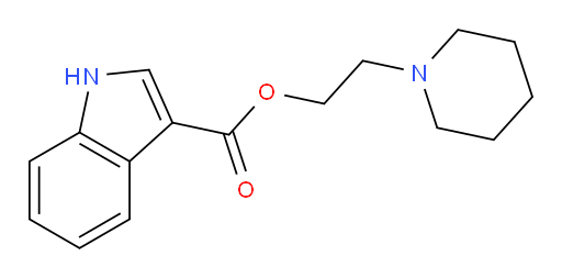 2-(1-Piperidinyl)ethyl 1H-indole-3-carboxylate (ACI)