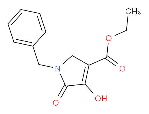 Ethyl 2,5-dihydro-4-hydroxy-5-oxo-1-(phenylmethyl)-1H-pyrrole-3-carboxylate (ACI)