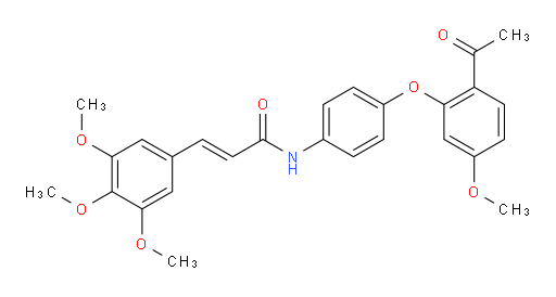 (2E)-N-[4-(2-Acetyl-5-methoxyphenoxy)phenyl]-3-(3,4,5-trimethoxyphenyl)-2-propenamide (ACI)