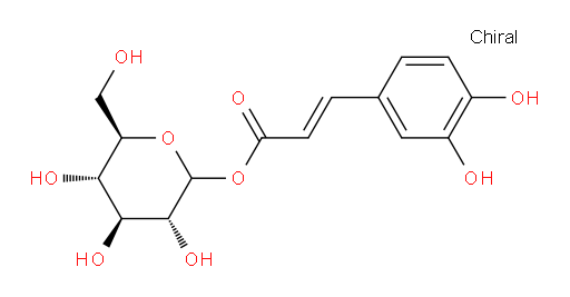 D-Glucopyranose, 1-[3-(3,4-dihydroxyphenyl)-2-propenoate] (9CI, ACI)