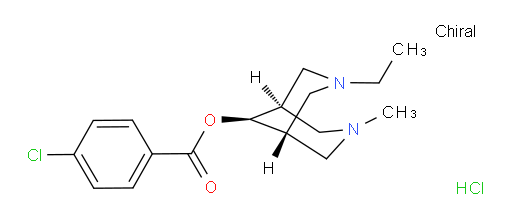 Benzoic acid, 4-chloro-, (9-anti)-3-ethyl-7-methyl-3,7-diazabicyclo[3.3.1]non-9-yl ester, monohydrochloride (9CI)