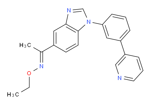 1-[1-[3-(3-Pyridinyl)phenyl]-1H-benzimidazol-5-yl]ethanone O-ethyloxime (ACI)