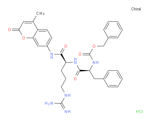 L-Argininamide, N-[(phenylmethoxy)carbonyl]-L-phenylalanyl-N-(4-methyl-2-oxo-2H-1-benzopyran-7-yl)-, hydrochloride (1:1) (ACI)