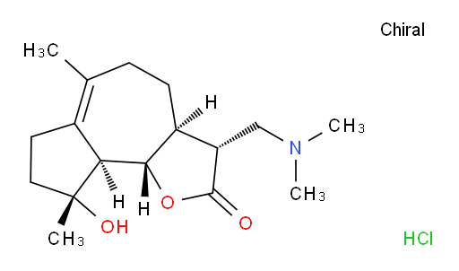 Azuleno[4,5-b]furan-2(3H)-one, 3-[(dimethylamino)methyl]-3a,4,5,7,8,9,9a,9b-octahydro-9-hydroxy-6,9-dimethyl-, hydrochloride (1:1), (3R,3aS,9R,9aS,9bS)- (ACI)