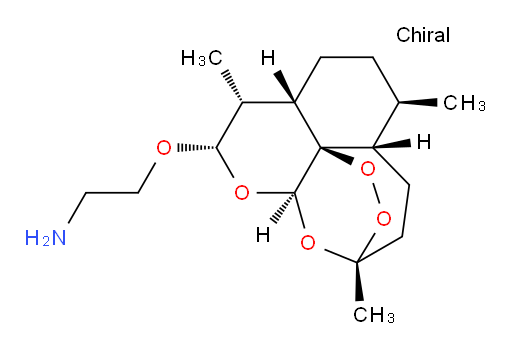 2-[[(3R,5aS,6R,8aS,9R,10S,12R,12aR)-Decahydro-3,6,9-trimethyl-3,12-epoxy-12H-pyrano[4,3-j]-1,2-benzodioxepin-10-yl]oxy]ethanamine (ACI)