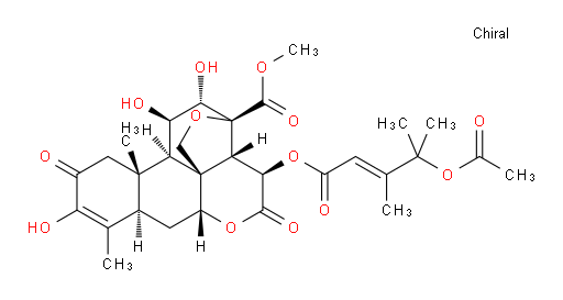 Methyl (11β,12α,15β)-15-[[(2E)-4-(acetyloxy)-3,4-dimethyl-1-oxo-2-penten-1-yl]oxy]-13,20-epoxy-3,11,12-trihydroxy-2,16-dioxopicras-3-en-21-oate (ACI)