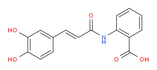 2-[[(2E)-3-(3,4-Dihydroxyphenyl)-1-oxo-2-propen-1-yl]amino]benzoic acid (ACI)