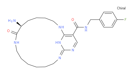 (7S)-7-Amino-N-[(4-fluorophenyl)methyl]-8-oxo-2,9,16,18,21-pentaazabicyclo[15.3.1]heneicosa-1(21),17,19-triene-20-carboxamide (ACI)