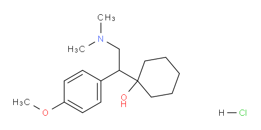 1-[2-(dimethylamino)-1-(p-methoxyphenyl)ethyl]cyclohexanol hydrochloride