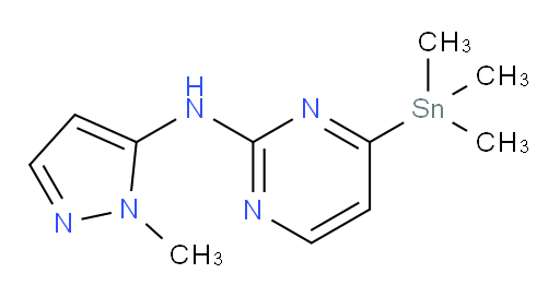 N-(1-methyl-1H-pyrazol-5-yl)-4-(trimethylstannyl)pyrimidin-2-amine