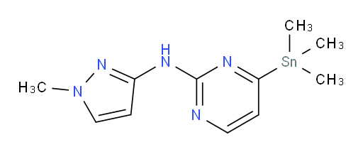 N-(1-methyl-1H-pyrazol-3-yl)-4-(trimethylstannyl)pyrimidin-2-amine