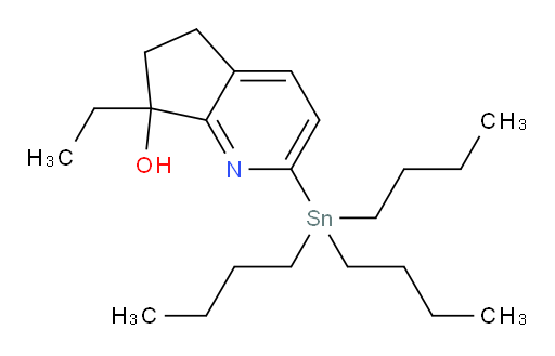 7-ethyl-2-(tributylstannyl)-6,7-dihydro-5H-cyclopenta[b]pyridin-7-ol
