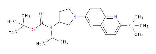 tert-butyl isopropyl(1-(6-(trimethylstannyl)-1,5-naphthyridin-2-yl)pyrrolidin-3-yl)carbamate