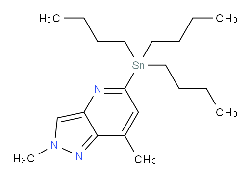 2,7-dimethyl-5-(tributylstannyl)-2H-pyrazolo[4,3-b]pyridine